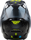 FLY RACING Formula S Carbon Protocol Helmet Black Carbon/Grey/Hi-Vis XL 73-4464X