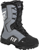 Fly Racing Marker Boot Black/Grey Size 13 – All-Terrain Motorcycle Boot with Waterproof and Insulated Design