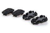 PUIG Enduro 2.0 Black Adjustable Motorcycle Footpegs, Part Number 20851N