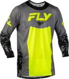 FLY RACING 2X Lite Flake Jersey Grey/Hi Vis/Black 380-7212X