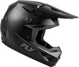 Fly Racing Kinetic Solid Matte Black Motorcycle Helmet, Medium, Part A0029740MD