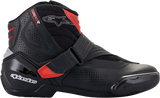 Alpinestars SMX1-R V2 Motorcycle Boots, Black/Red, US 13.5 / EU 49, Part Number 2224021-13-49
