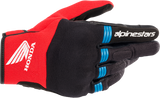 Alpinestars Honda Copper Motorcycle Gloves Black/Bright Red/Blue XL, Part 3568321-1317-XL