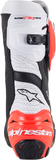 Alpinestars Supertech R Vented Motorcycle Boots Black/Fluorescent Red/White, US 9.5 / EU 44, Part 2220121-124-44