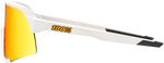 100% S3 Sunglasses - White - Red Mirror 60005-00009