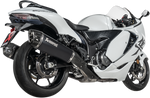 AKRAPOVIC Slip-On Series Muffler - Titanium and Carbon Fiber - Black for S-S13SO4-HRAATBL