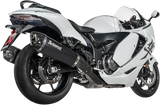 AKRAPOVIC Slip-On Series Muffler - Titanium and Carbon Fiber - Black for S-S13SO4-HRAATBL