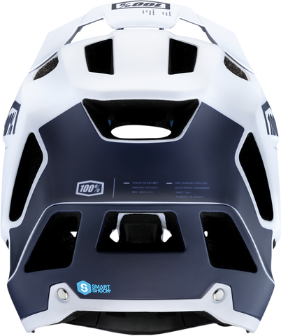 100% Trajecta Helmet - Fidlock - Black/White - Large 80003-00007