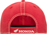 Honda Apparel Honda Race Hat with Curved Bill, Red, NP21A-H1830