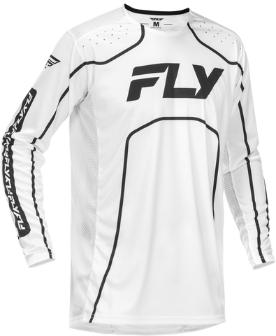 Fly Racing Rayce Bicycle Jersey White/Black Small - Long Sleeve Performance Cycling Shirt