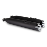 Vance & Hines 450 Razorback Slip-On Exhaust, Wrinkle Black, Model HD M8 Touring, Part Number 47961