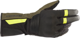 Alpinestars Denali Aerogel Drystar Motorcycle Gloves, Black Forest/Fluo Yellow, Medium, Part Number 3526922-1685-M