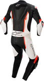 Alpinestars Missile v2 1-Piece Leather Racing Suit Black/White/Red Fluo US 50 / EU 60 – Part 3150122-1231-60