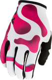 FLY RACING Small Lite Vibe Gloves White/Pink/Blue 380-714S