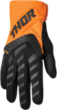 THOR Youth Spectrum Gloves Orange/Black, 2XS, Part Number 3332-1612