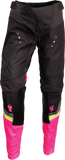 THOR Women's Pulse Rev Motocross Pants Charcoal/Pink Fluo, US 7/8, Part Number 2902-0297