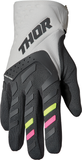 THOR Women's Spectrum Gloves, Light Gray/Charcoal, Small, Part Number 3331-0203