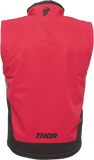 THOR Warmup Vest Red/Black, Large – Part Number 2830-0591