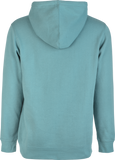 Fly Racing Fly Corporate Pullover Hoodie Dusty Slate Sm - Lightweight Cotton-Poly Blend with Screen Print Logo