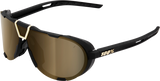 100% Westcraft Sunglasses - Soft Tact Black - Soft Gold Mirror Lens 61046-258-01