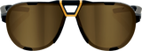 100% Westcraft Sunglasses - Soft Tact Black - Soft Gold Mirror Lens 61046-258-01