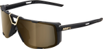 100% Eastcraft Sunglasses - Soft Tact Black - Soft Gold Mirror Lens 61045-258-01