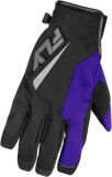 FLY RACING Title Gloves Black/Purple/Grey Large 371-057L
