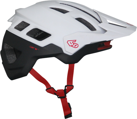 6D HELMETS ATB-2T Helmet - Ascent - White/Black Matte - M/L 23-0026