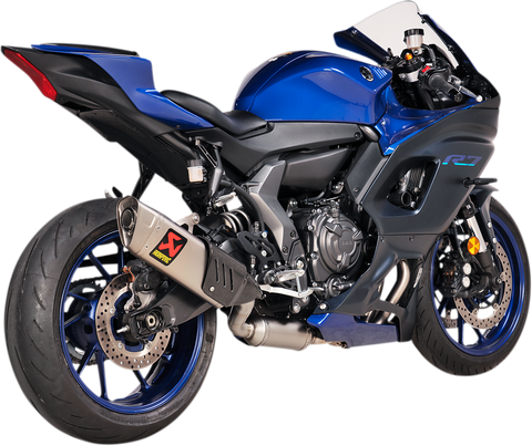AKRAPOVIC Racing Line Exhaust System - Titanium - Yamaha R7 S-Y7R12-APT