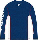 Honda Apparel HRC Long-Sleeve T-Shirt, Navy and White, Small, Part Number NP21S-M2482-S