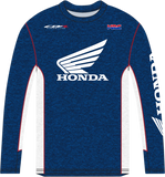 Honda Apparel Honda HRC Long-Sleeve T-Shirt, Navy/White, Medium – Part NP21S-M2482-M