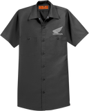 Honda Apparel Honda Work Shirt, Charcoal, Small, NP21S-M3024-S
