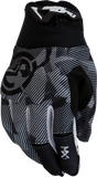 Moose Offroad Youth MX1 Black/White Motocross Gloves, Large, Part Number 3332-1720