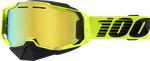 100% Armega Snow Goggle - Nuclear Citrus - Gold Mirror Lens 50008-00003