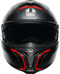 AGV Tourmodular Helmet - Frequency - Matte Gunmetal/Red - 2XL 211251F2OY00516