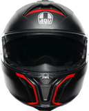 AGV Tourmodular Helmet - Frequency - Matte Gunmetal/Red - 2XL 211251F2OY00516