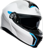 AGV Tourmodular Helmet - Frequency - Light Gray/Blue - 2XL 211251F2OY00616