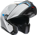 AGV Tourmodular Helmet - Frequency - Light Gray/Blue - 2XL 211251F2OY00616