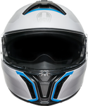 AGV Tourmodular Helmet - Frequency - Light Gray/Blue - 2XL 211251F2OY00616