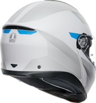AGV Tourmodular Helmet - Frequency - Light Gray/Blue - Small 211251F2OY00610