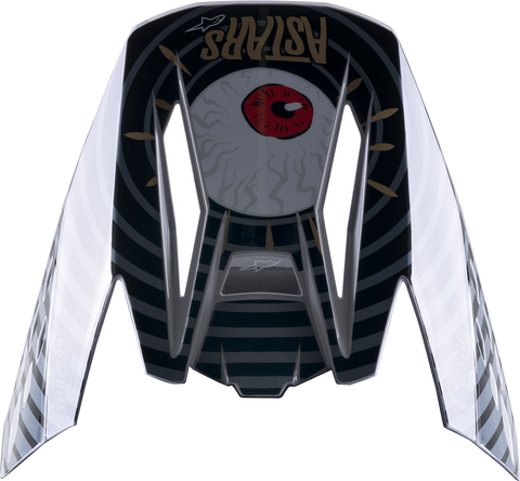 ALPINESTARS SM5 Visor - Solar Flare - Gloss Black/Gray/Gold 8985722-1959