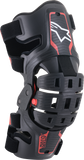 ALPINESTARS Youth Bionic 5S Knee Braces - Black/Red 6540520-13