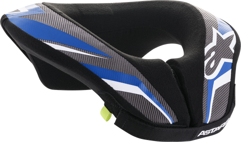 ALPINESTARS Youth Sequence Neck Roll - Black/Anthracite/Blue - L/XL 6741018-177-LXL