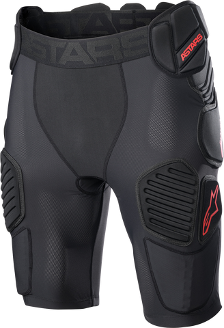 ALPINESTARS Bionic Pro Protection Shorts - Black/Red - Medium 6507523-13-M
