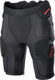 ALPINESTARS Bionic Pro Protection Shorts - Black/Red - Large 6507523-13-L