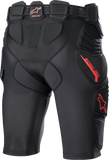 ALPINESTARS Bionic Pro Protection Shorts - Black/Red - XL 6507523-13-XL