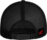 Honda Apparel Honda Wing Flat Bill Hat, Black and Red, Model NP21A-H3170