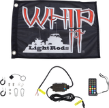 WHIPITLIGHTRODS 5-Foot RGB LED Light Rod Whip, Black, SB-RGBR-151