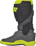 THOR Radial Motorcycle Boots Gray/Fluorescent Yellow, US 8 / EU 42, Part Number 3410-2746