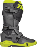 THOR Radial Motorcycle Boots Gray/Fluorescent Yellow, US 7 / EU 40.5, Part Number 3410-2745